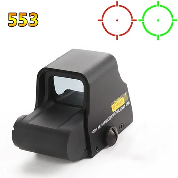 

High definition waterproof anti-seismic 553 holographic mirror with adjustable inner red dot, green dot and red film 553
