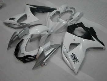 

GSXR 1000 13 14 Bodywork for Suzuki GSXR1000 2013 Full Body Kits for Suzuki GSXR1000 2009 - 2016 K9 Bodywork White Silvery
