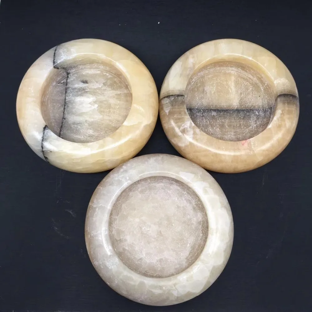 Yellow jade ashtray (1)