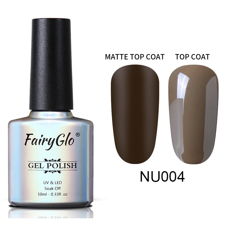 NU004 FairyGlo 10 мл матовая Цвет, гель, лак для ногтей, био-Гели Soak Off телесного цвета серии гель Лаки полу Перманентный лак для ногтей УФ-гель для ногтей лак - Цвет: NU004