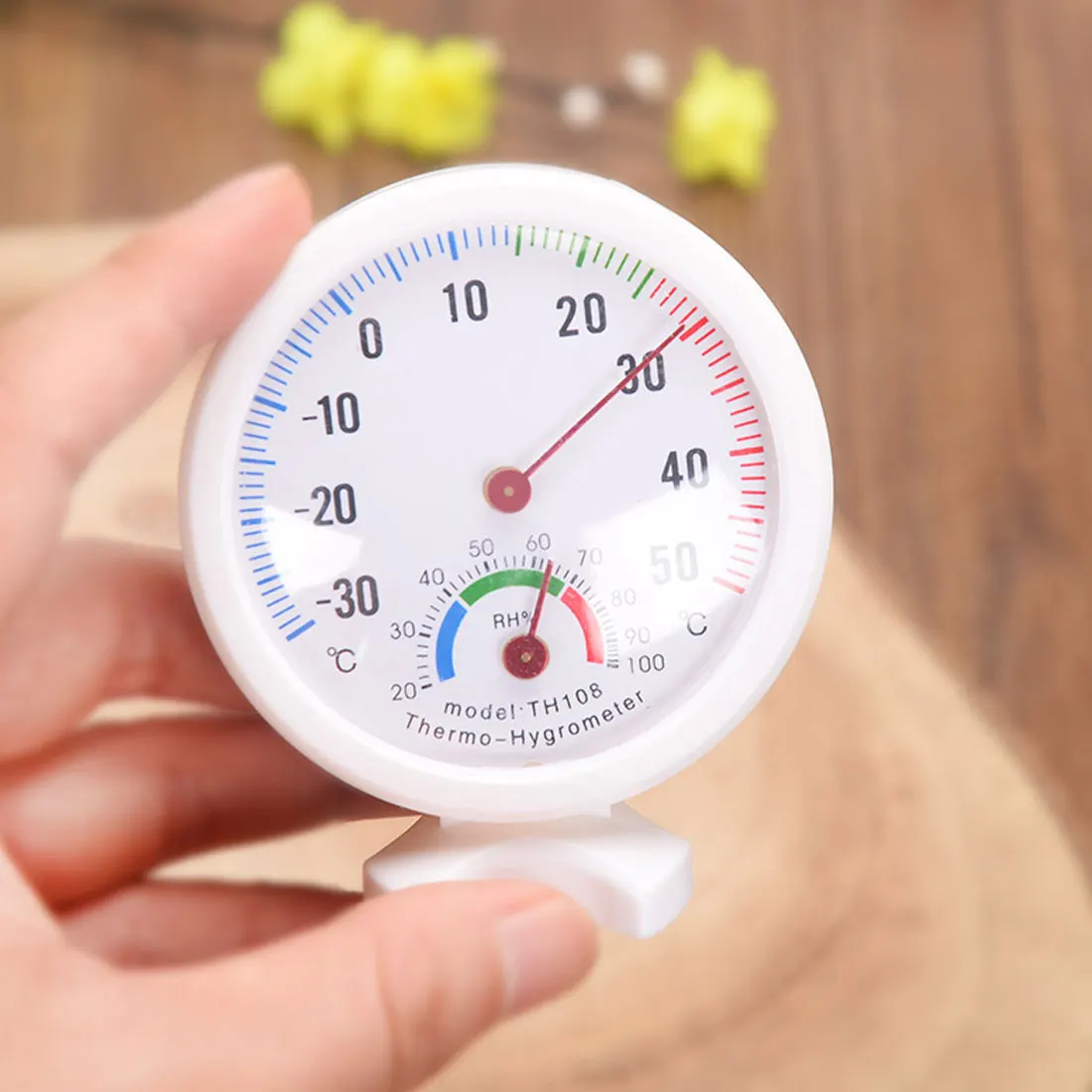 1 шт мини круглые часы в форме сердца для дома и улицы гигрометр термометр Температура измеритель cozinha