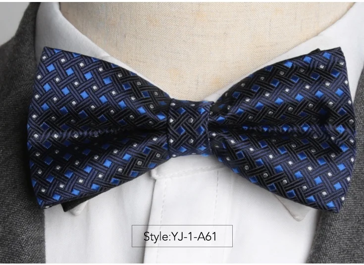 Мужской галстук-бабочка, модный галстук, мужская рубашка, аксессуары, подарочные галстуки, мужские галстуки-бабочки, формальный галстук, деловой, Свадебный, регулируемый галстук-бабочка - Color: ZY-YJ-1-A61
