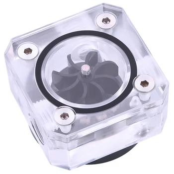 

Acrylic Flow Meter G1/4 Thread Water Cooling System Coolant Filter Indicat Computer Cooler Fittings 3-Way Holes B-FMpa-X