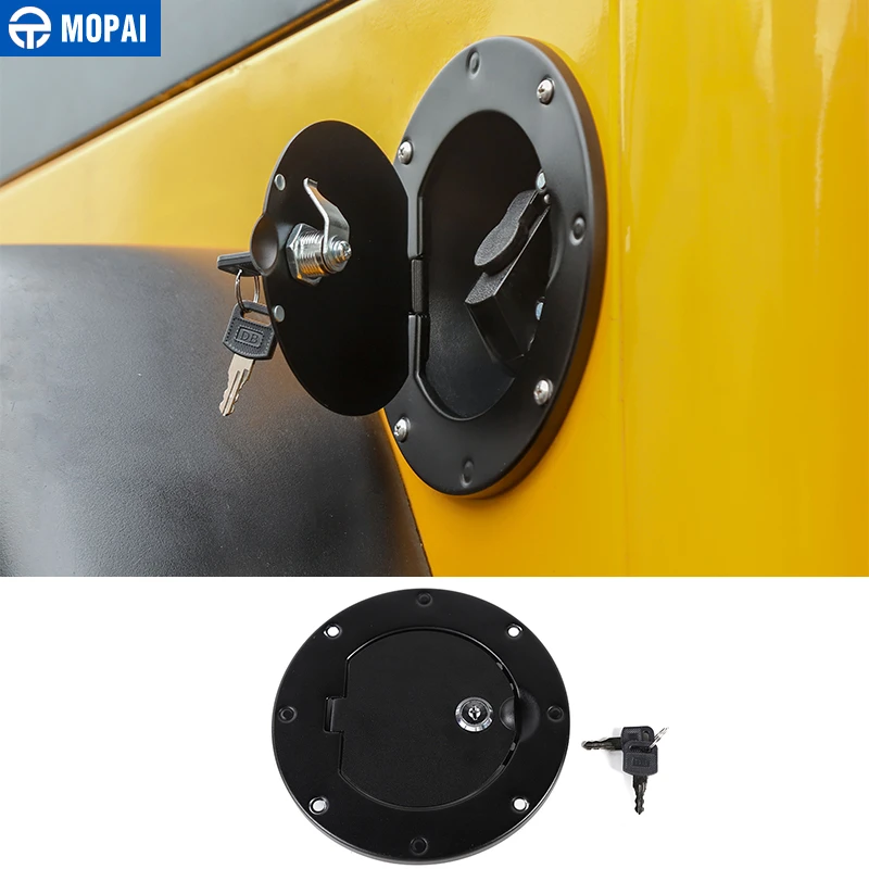 

MOPAI Tank Cover for Jeep Wrangler TJ Car Fuel Gas Tank Cap Cover for Jeep Wrangler TJ 1997-2006 Car Accessories