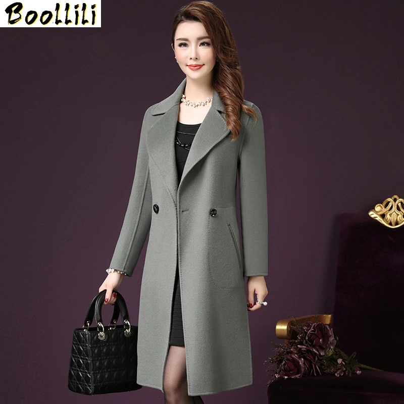 

Boollili Abrigos Mujer Invierno 2020 Woolen Coat Female Korean Style Winter Coats Casaco Feminino Wool Blend Women Coat