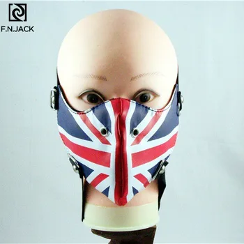 

New Mask Rock Motorcycle Mask British Flag Printed Mask face lock leather mask 2020