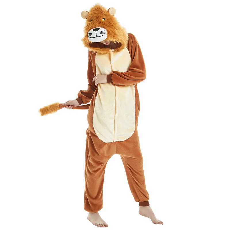 Kigurumi Sullivan/комбинезон-комбинезон; тапочки для женщин и мужчин; пижамы для взрослых с рисунками животных; забавные праздничные вечерние комбинезоны на молнии