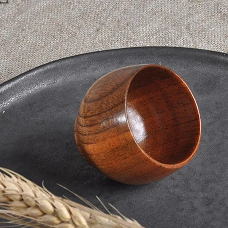 Wooden Tea Set, Small Tea Cup, Environmental Protection Wooden Cup, Pure Natural Wood Wine Cup