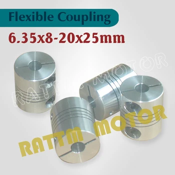 

4pcs Flexible Coupling Stepper Motor 6.35x8mm CNC Parts Router Mill