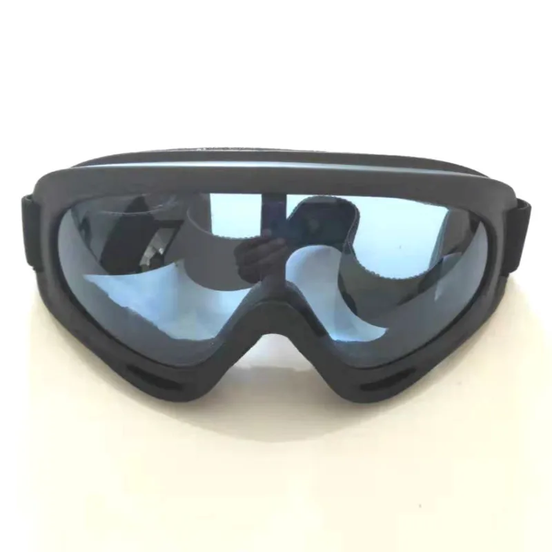 Уличные очки для катания на лыжах X400 мотоциклетные ветрозащитные очки 1 шт. анти-шок защитные очки для снегохода Модные женские и мужские - Color: Blue