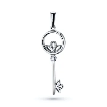

Pendant in white gold with a diamond