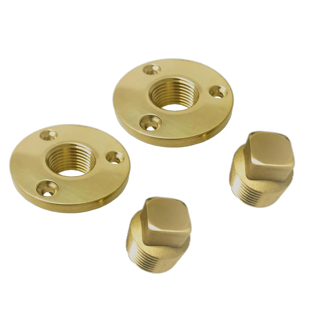 2x Bronze Garboard Marine Boat Yacht Screw Drain Plug Fits 1