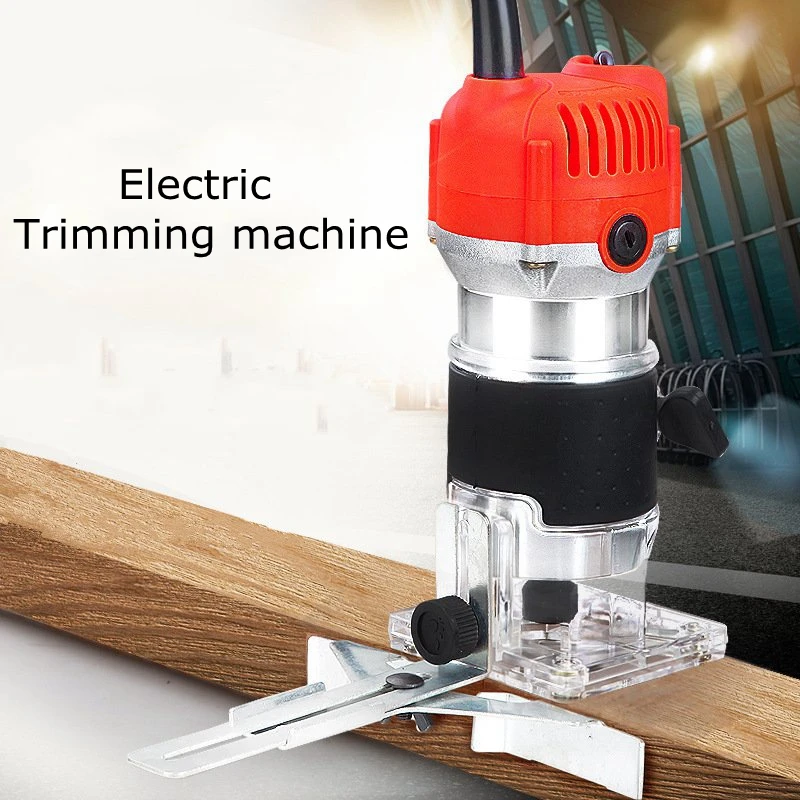 

Electric Trimming Machine AC220V 30000RPM 650W Woodworking Home Renovation Craft Processing DIY Transparent Base Electric Planer