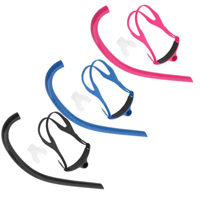 Professional Swimming Diving Breathing Tube Snorkeling Silicone Snorkels Sea Pool Diving Front Breathing Tube with Mouthpiece