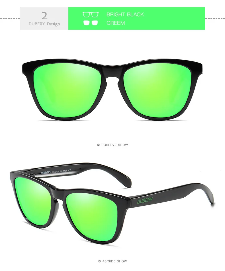 Dubery D181 Polar Vision Поляризованные Ретро спортивные солнцезащитные очки
