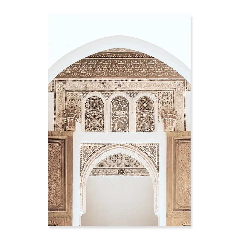 Beige-Monaco-Gate-Palace-Dried-Plants-Scene-Travel-Poster-Canvas-Painting-Prints-Wall-Art-Pictures-for (4)