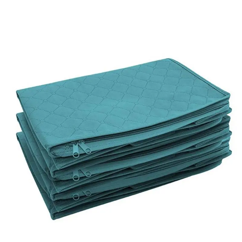 

Foldable Storage Bag Organizers Great for Clothes Blankets Closets Bedrooms