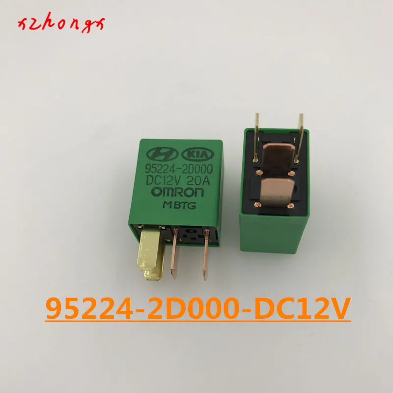 Novo ventilador de ar condicionado veicular com relé de 12v 95224-2d000 dc12v embutido 12v dc 12v 20a