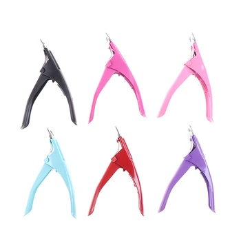 

Nail Art Tools Professional Nail Art Clipper Special Type U Word False Tips Edge Cutters Manicure Colorful Stainless Steel