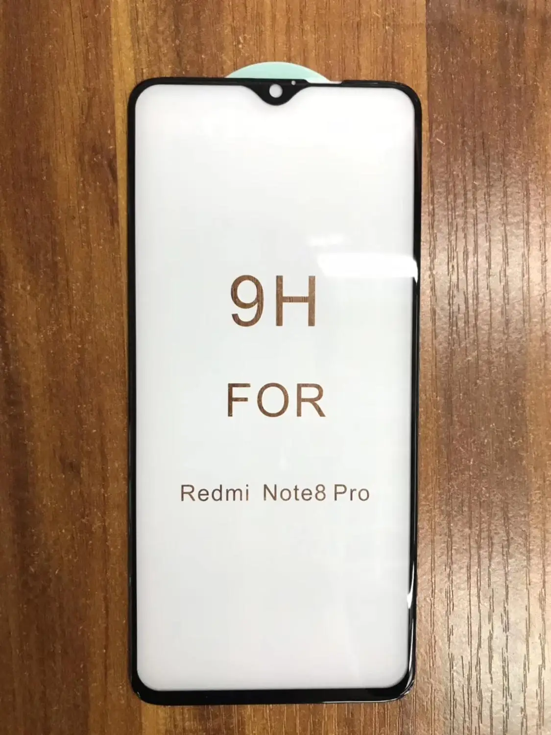 Защитная пленка для экрана Xiaomi Redmi Note 8 Pro черное стекло с изогнутыми краями полная