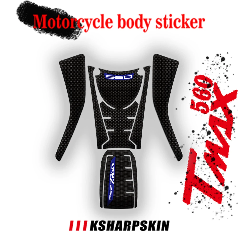 Pegatinas 3D Antideslizantes Para Tanque De Yamaha TMAX – 2 Piezas, Impermeables, Decorativas Y Protectoras