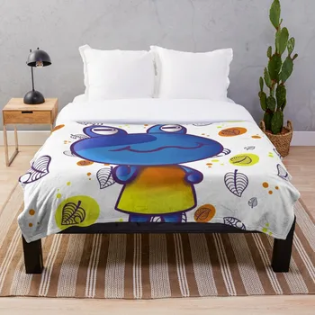 

Animal crossing Jeremiah Throw Blanket Soft Sherpa Blanket Bed Sheet Single Knee Blanket Office Nap Blanket