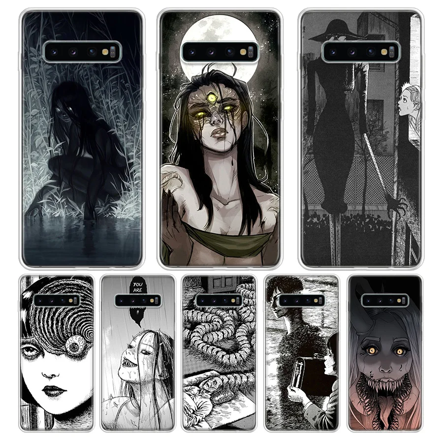 

Junji Ito Tees Horror Phone Case For Samsung S6 S7 S8 S9 S10 S10E S11 S11E J42018 J62018 J82018 Phone Case Cover