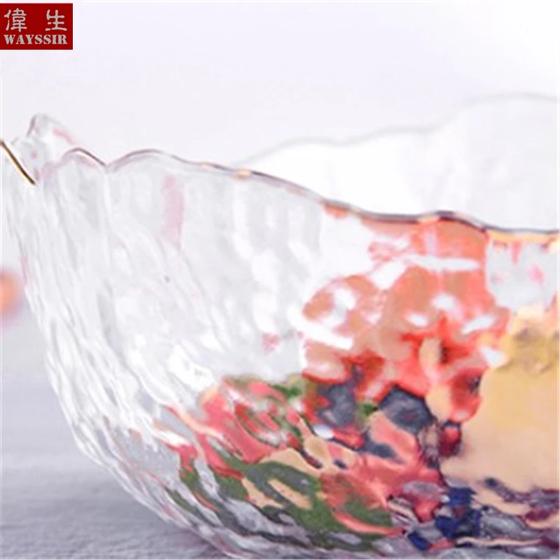 Японская Асимметричная большая изогнутая миска для фруктов овощей салатов