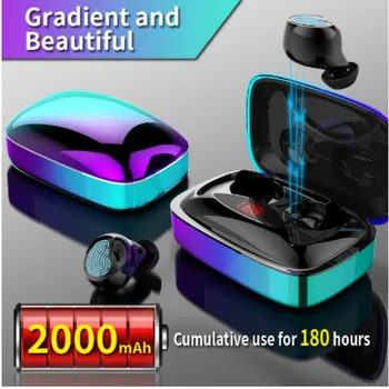 

TWS Bluetooth 5.0Earpiece 6D Stereo With Mic Earphone In-Ear Wireless Sport Earphone Handsfree Hifi Earphone For Any Smart phone