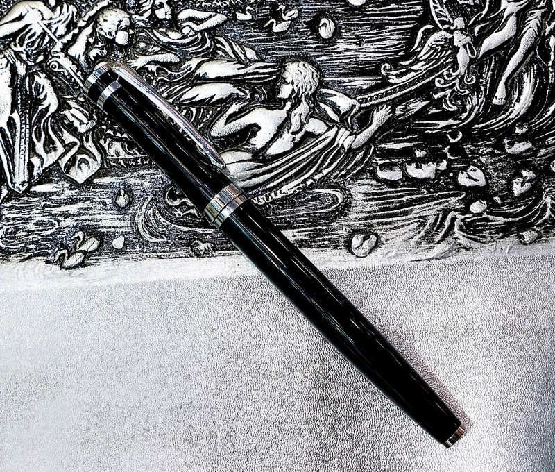 Black signature pen Поощрительный подарок твист металлическая шариковая ручка и цифровым пером для двойной пополнения чернил из черный канцелярский подарок - Цвет: Black signature pen