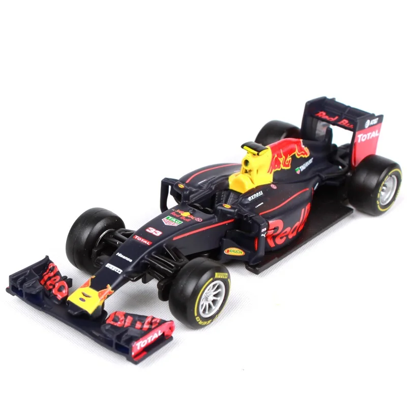 BBurago F1 весы 1:43 RedBull AMG W05 W07 SF71H SF70H SF16 RB13 RB14 RB15 SF90 литья под давлением гоночный автомобиль модель Машинки Игрушки - Цвет: RB12 Nr33 M.Verstapp