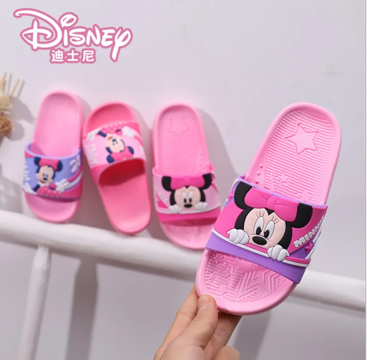 Buena Compra 2021 nuevos niños de verano de dibujos animados Mickey Minnie Mouse bebé niño zapatillas de chica De chico pantuflas antideslizantes chico Zapatillas Zapatos de playa Flip Flop EUR 24-36 QMrXeRj31By