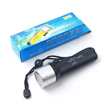 

Led Underwater Flashlight Ip68 Waterproof 5Th Battery Aa*4 Portable Special Plastic Professional Diving Light Flashlight Sale