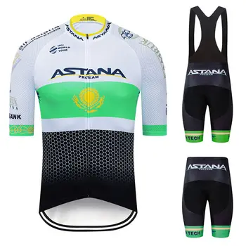 

ASTANA Cycling Clothing Bike Jersey Ropa Mens Bicycle Summer Pro Cycling Jerseys Gel Pad Bike Shorts Triathlon Skinsuit Bianchin