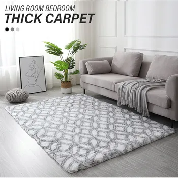 

Modern Style Non-slip Carpet Rug Mat Living Room Bedroom Hotel Textile Washable Thicker Soft Coffee Table Floor Carpet 4 Sizes