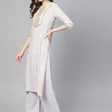 Индийский этнический стиль женщина Pringting Хлопок Топ Повседневный Йога удобное пальто