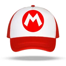 

The New Mario Baseball cap Boy girls hat Baseball Cap Children Cotton Sun Hat Toddler child Outdoor Visor Hats Cute baseball cap