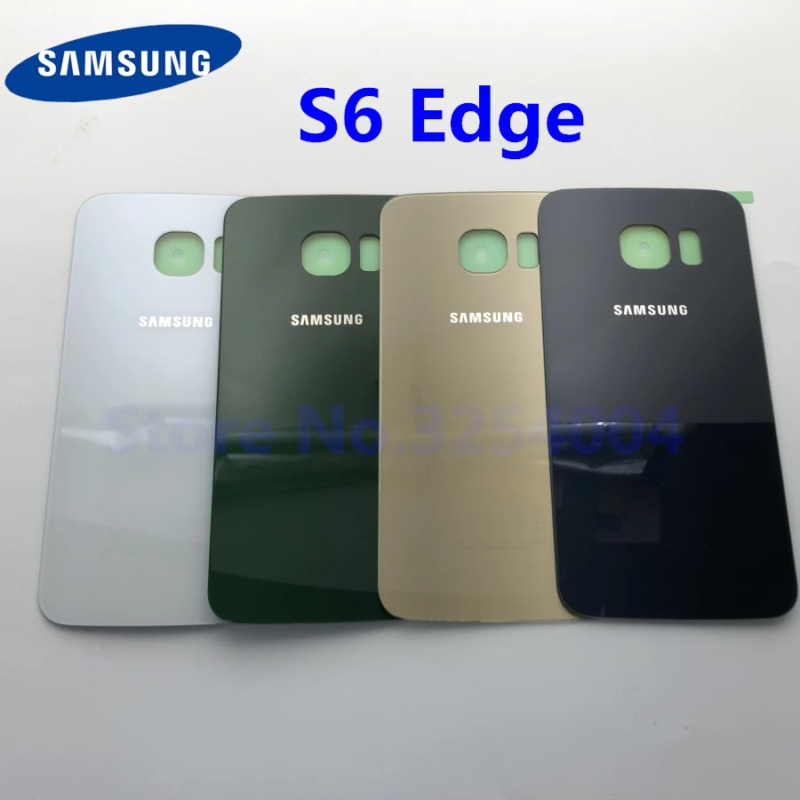 Задняя крышка из стекла для Samsung Galaxy S6 Edge G925 G925F G925P G925A G9250|Корпусы и рамки