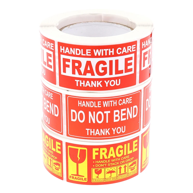 Fragile Stickers Handle with Care Thank You Warning Labels DIY Supplies 250pcs/Roll custom labels