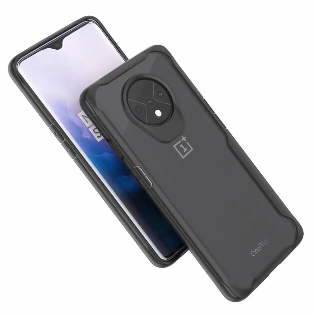 Для One plus 7T Pro Чехол oneplus 7 pro чехол TPU + PC Черный Красный противоударный для