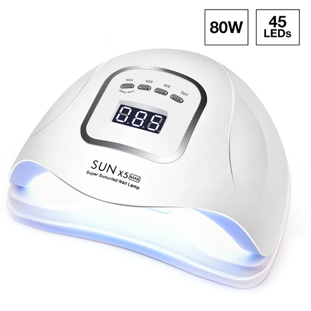 

UV LED Nail Lamp For Nail Dryer 80W/54W/45W UV Lamp For Manicure Gel Nail Lamp Drying Nail Gel Varnish LCD Display