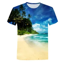 Aliexpress - Newest Fashion 3D Print Beach T-Shirt  Men Short Sleeve Tops Coconut tree Hawaii T Shirt Men Cool and Breathable Tee Tops 2020