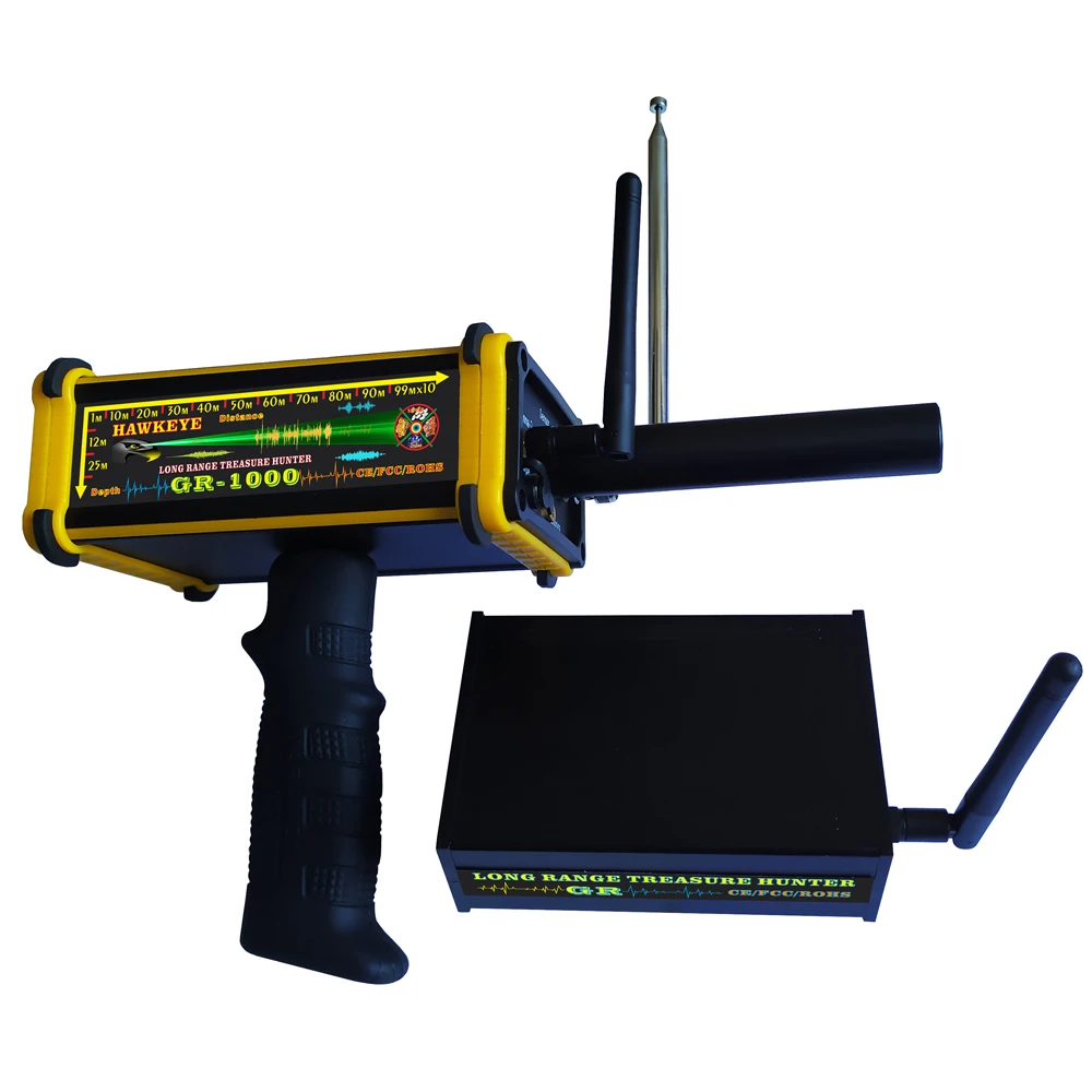 Upgraded HAWKEYE GR 1000 Underground Metal Detector Gold Detector GR1000 Gold Silver Gem Diamond