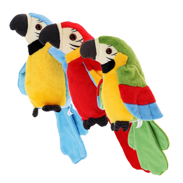 TALKING PARROT - Repeats What You Say Electronic Pet Plush Interactive Toy 6