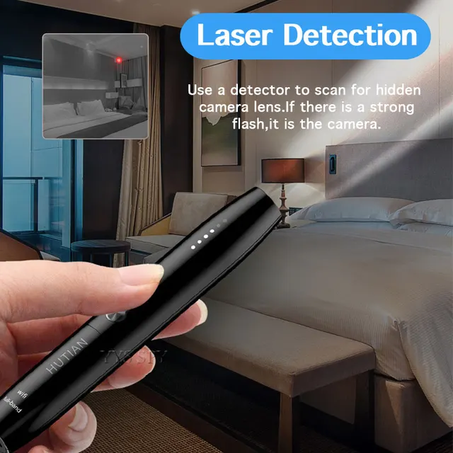 Limited At A Low Price-Anti Hidden Camera Detector Pen RF Signal Eavesdropping Cam Spy Gadgets Wireless GSM GPS Audio Bug Finder 3