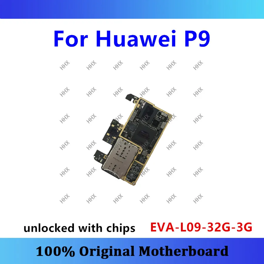 

Original logic board for Huawei P9 motherboard EVA-L09-32G-3G unlocked with full chip well-tested mainboard good working
