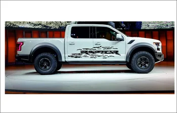 

For 2Pcs/Pair FORD RAPTOR 2x Aufklebers Racingstreifen vinyl body decal stickers graphics logo