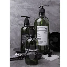 Nordic Ванна шампунь дозатор для жидкого мыла бутылки Ins зеленый цвет Пластик домашнего путешествия Портативный жидкости Пресс хранения бутылки 250 500 мл