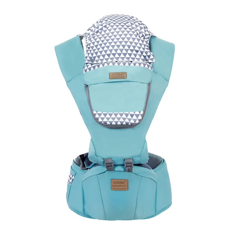 Многофункциональная переноска для детей, дышащая детская поясная табуретка для новорожденных, эргономичная переноска для ног O типа, забота о ребенке - Цвет: Синий