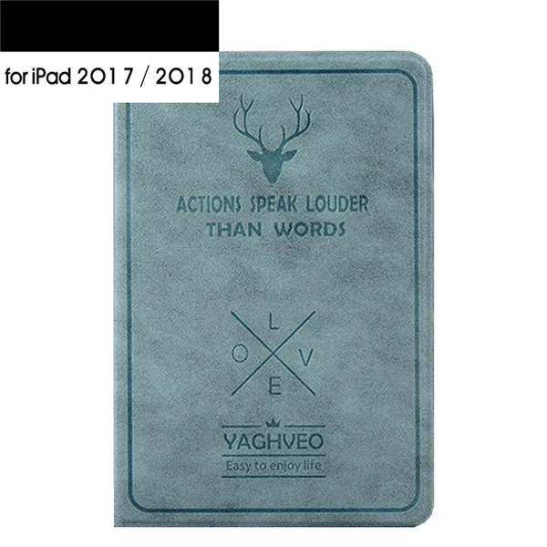 for iPad 2017 2018 Чехол для iPad Air 2 1 для iPad 9," чехол подставка из искусственной кожи магнит смарт-чехол авто сна/Пробуждение для iPad Pro 9,7 - Цвет: for iPad 2017 2018